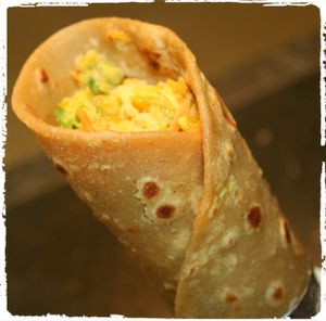 Roti Wrap - Fresh vegetables roti wrap filled with hand made cottage cheese. Also possible to get this without cheese for Vegans. at Atithi in Delft