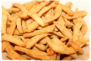 Crispy salty snack - eat any time!! at Atithi in Delft