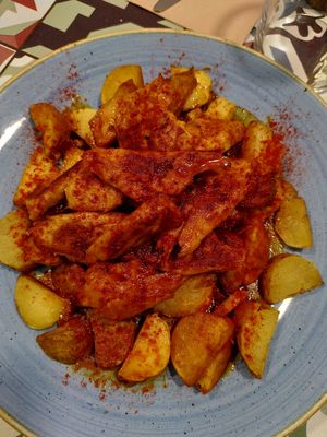 "Lacón" a la gallega at Distrito Vegano in Madrid