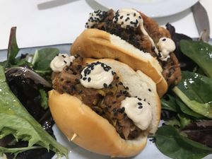 baos!!!!  at Distrito Vegano in Madrid