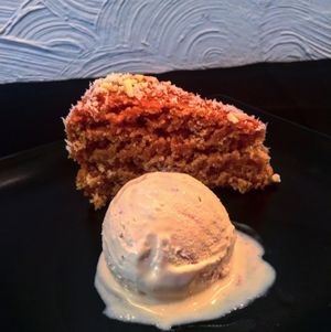coconut & lima cake  at Distrito Vegano in Madrid