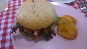 Meal at Distrito Vegano in Madrid