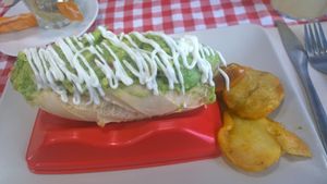 Meal at Distrito Vegano in Madrid