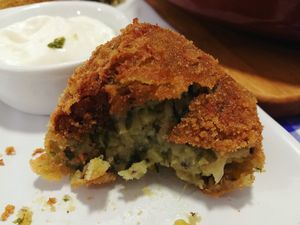 croquetas at Distrito Vegano in Madrid