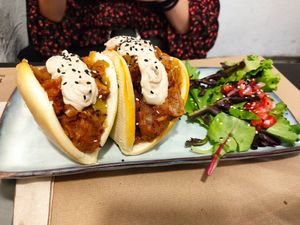 Vork Baos at Distrito Vegano in Madrid