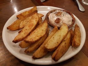 Starter / Baked potatoes at La Encomienda in Madrid