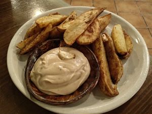 Papas asadas at La Encomienda in Madrid