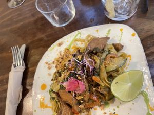 Pad Thai at La Encomienda in Madrid