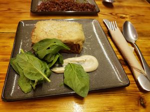 Lasagne at La Encomienda in Madrid