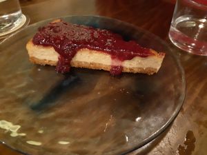 Dessert / Cheese cake at La Encomienda in Madrid
