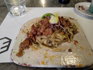 Pad thai at La Encomienda in Madrid