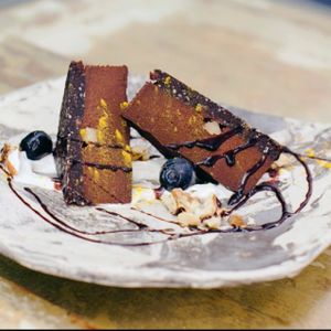 Raw Brownie at La Encomienda in Madrid