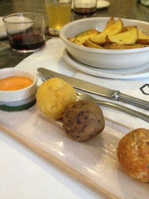 croquetas  at La Encomienda in Madrid