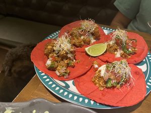 tacos  at La Encomienda in Madrid
