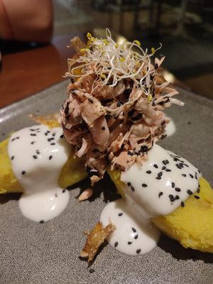 Causa limeña (can't miss this one) at La Encomienda in Madrid