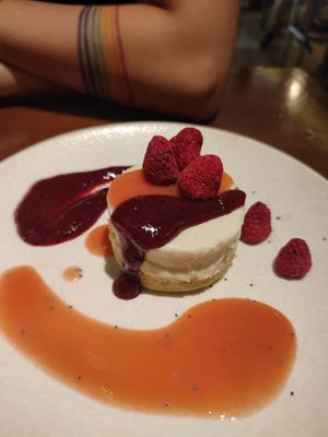 Cheese cake at La Encomienda in Madrid
