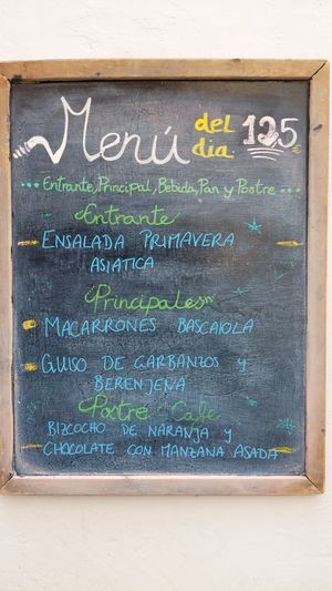 Menu of the day (so as Friday 1st Sept 2023) at La Encomienda in Madrid