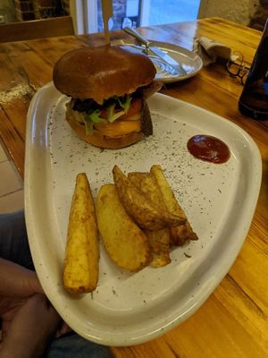 Burger... at La Encomienda in Madrid