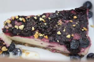 Berry cheesecake at La Encomienda in Madrid
