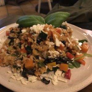 Rissotto de verduras at La Encomienda in Madrid