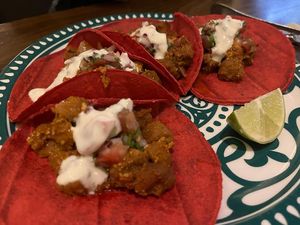 Tacos at La Encomienda in Madrid