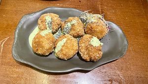 Croquetas de tomate seco   at La Encomienda in Madrid