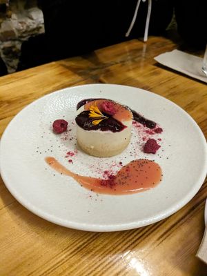 Tarta de queso at La Encomienda in Madrid