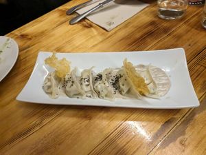 Gyozas at La Encomienda in Madrid