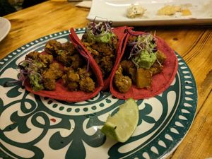 Tacos at La Encomienda in Madrid