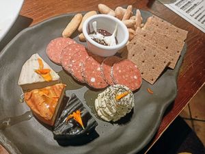 Charcuterie board at La Encomienda in Madrid