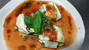 daily special menu. delicious !!  at La Encomienda in Madrid