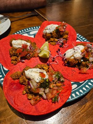 Tacos at La Encomienda in Madrid
