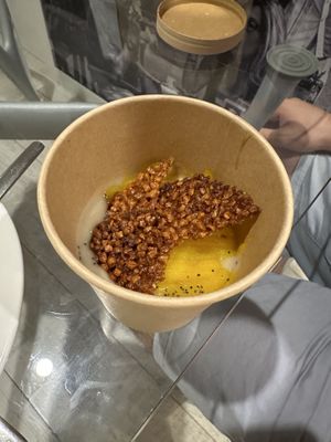 Horchata cream  at La Encomienda in Madrid