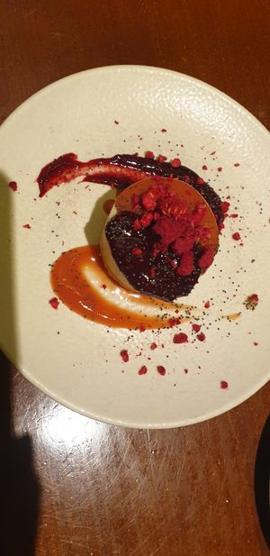 Cheesecake at La Encomienda in Madrid