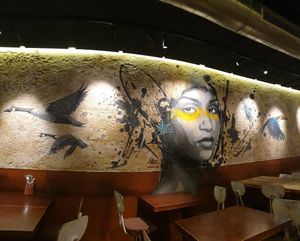 Beautiful lady at La Encomienda in Madrid