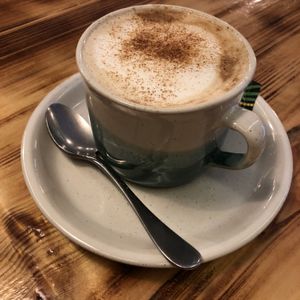 Cappuccino  at La Encomienda in Madrid