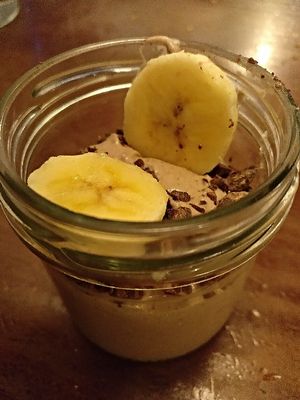 Menu of the day / Dessert / Chocolate mousse at La Encomienda in Madrid