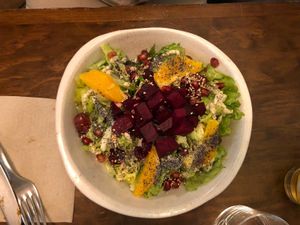 Salad at La Encomienda in Madrid