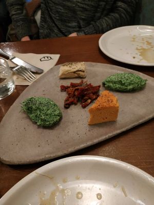 Vegan cheese table at La Encomienda in Madrid