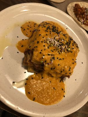 Lasagna at La Encomienda in Madrid