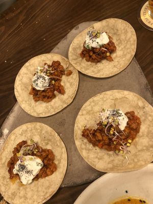 Tacos at La Encomienda in Madrid