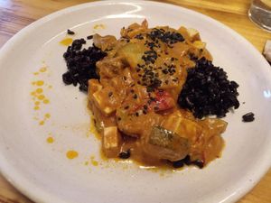 Main course / Vegetable stew at La Encomienda in Madrid