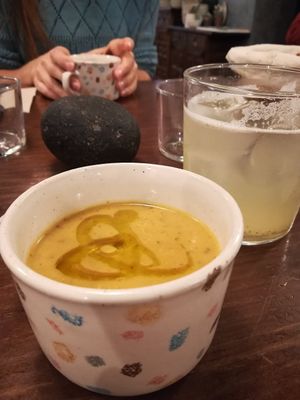 Crema de zanahoria at La Encomienda in Madrid