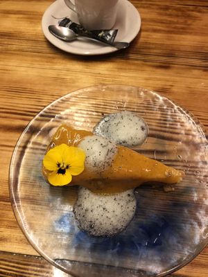 cheesecake at La Encomienda in Madrid