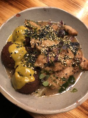 Bomb ass ramen  at La Encomienda in Madrid