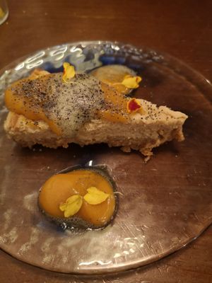 Cheesecake at La Encomienda in Madrid