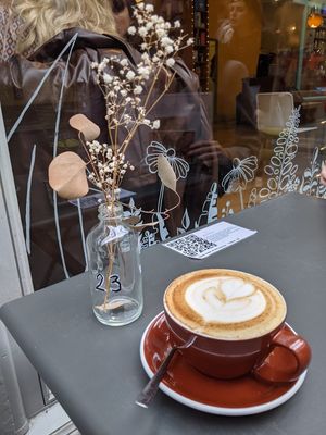 Autumn spiced latte at Waterloo Tea in Cardiff