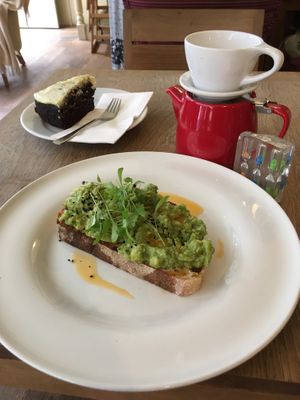 Vegan Avocado Heaven  at Waterloo Tea in Cardiff