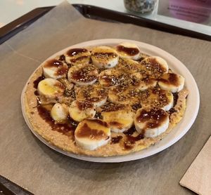 Superfood arepa (Passionfruit macca) at Manna Life Food in Miami