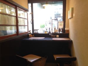 Seating area at Kome-hana Bakery - Ocome Bakery in Nagoya